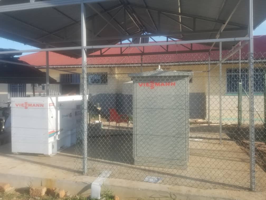 Containerized solar microgrid for remote operations, Central Africa